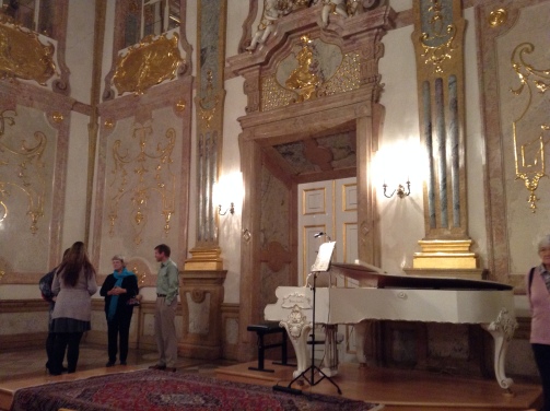 Attending a concert in the Mirabell Palace